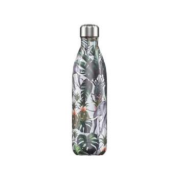 Вакуумна пляшка для води 0,75 л, кольорова Tropical Elephant CHILLYS