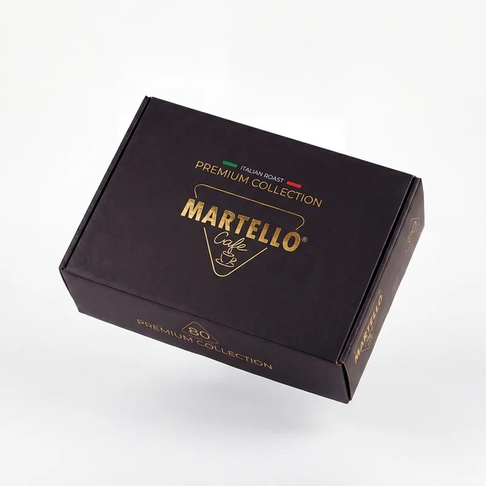 Набор из 80 кофейных капсул в подарочной коробке Premium Collection Martello