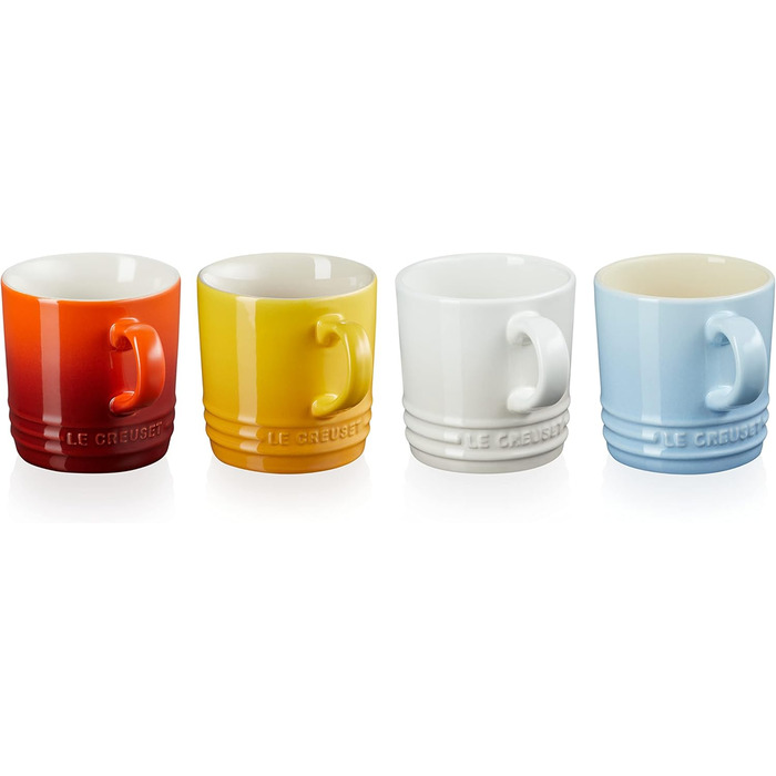 Набор из 4 кружек 350 мл, разноцветный Elements Le Creuset