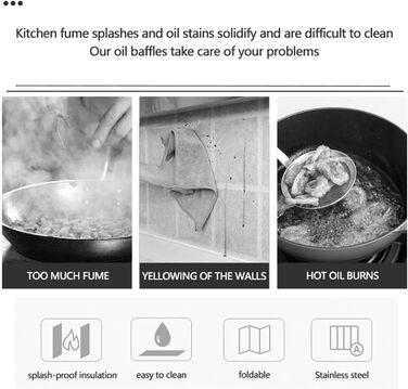 Складной брызгозащитный экран для плиты WINARA