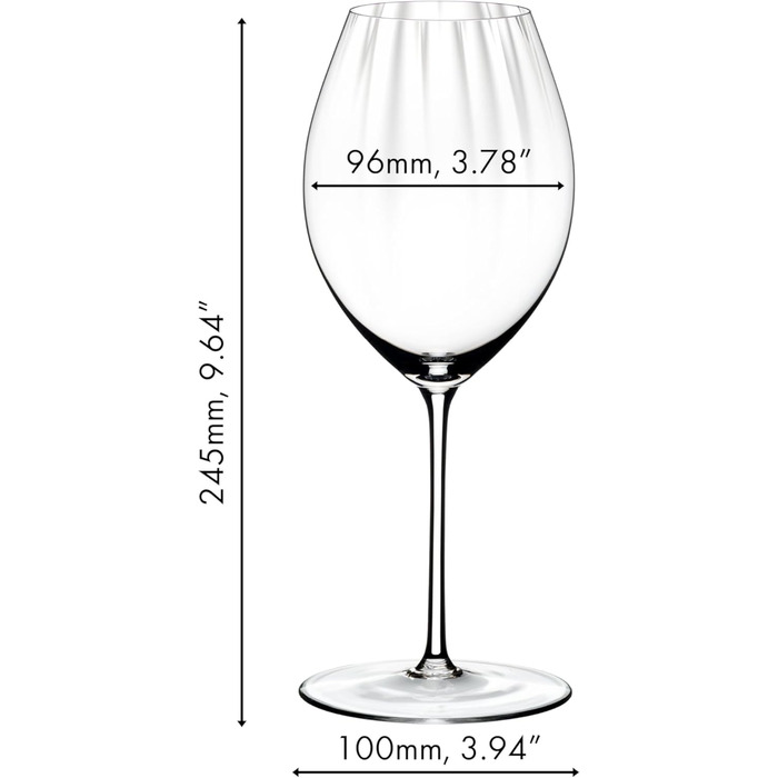 Набір з 2 келихів для червоного вина Шираз 631 мл, Performance Riedel