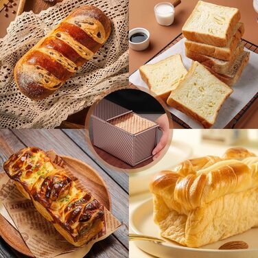 Форма для выпечки тостов с крышкой 21,3 x 11 x 11,5 см, розовое золото Farerkass