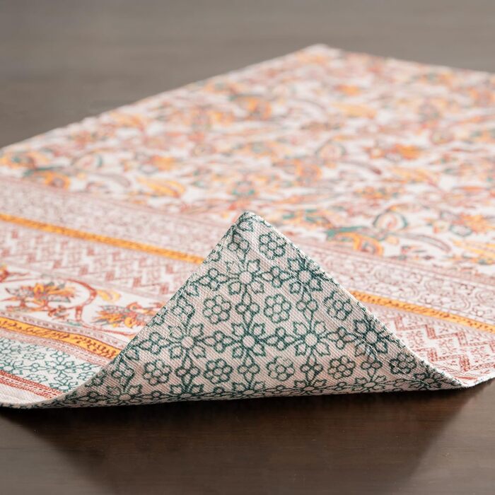 Бавовняні килимки для серветок, набір з 4 шт. , декоративні килимки для серветок, пасхальні килимки, що миються, для свят, вечерь, весни, літа (33 см x 48 см) (14 - Nila), 39Hermine 100