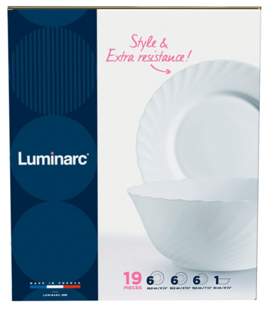 Сервиз столовый LUMINARC TRIANON, 19 предметов (6190442)