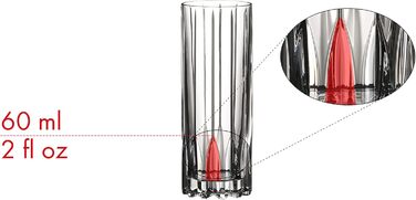 Набір келихів Riedel Double Rocks (2 шт.) для коктейлів, кришталь, безпечні для мийки в посудомийній машині - 6417/07 (Fizz)