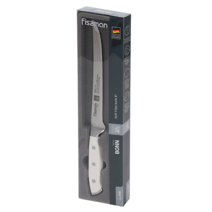 Нож Fissman филейный BONN 20 см X50CrMoV15 сталь (2733)