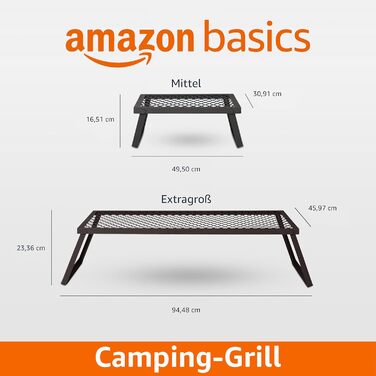 Складний гриль для кемпінгу Amazon Basics