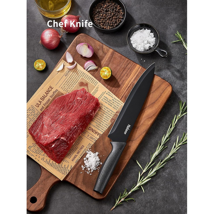 Набір кухонних ножів 8 предметів Yabano