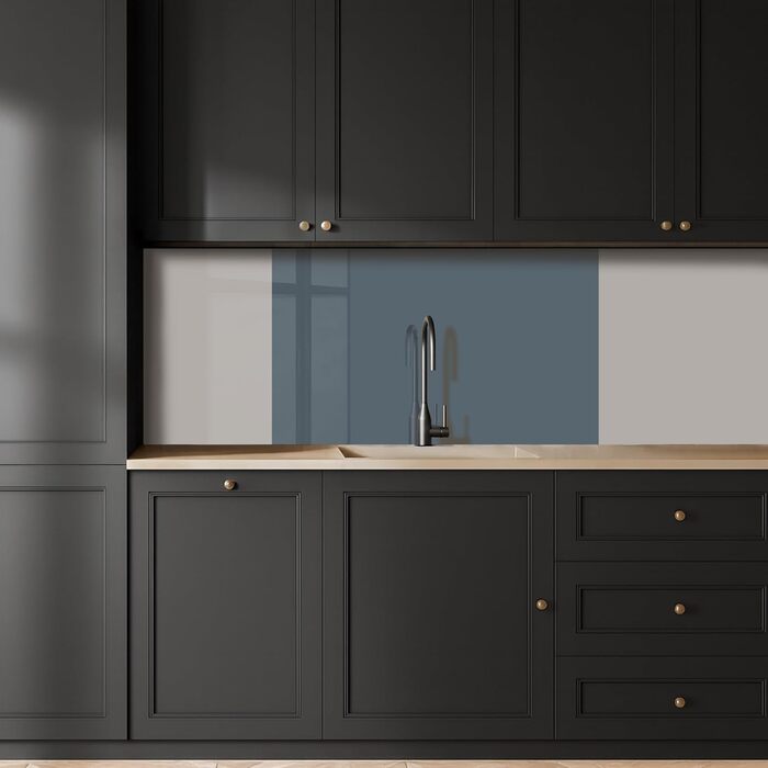 Кухонний фартух 60x250 см, самоклеючий фартух, кухонний фартух, кухонний фасад, самоклеючі кухонні фартухи - Осінь (кольори - Синій, 60 x 100 см)