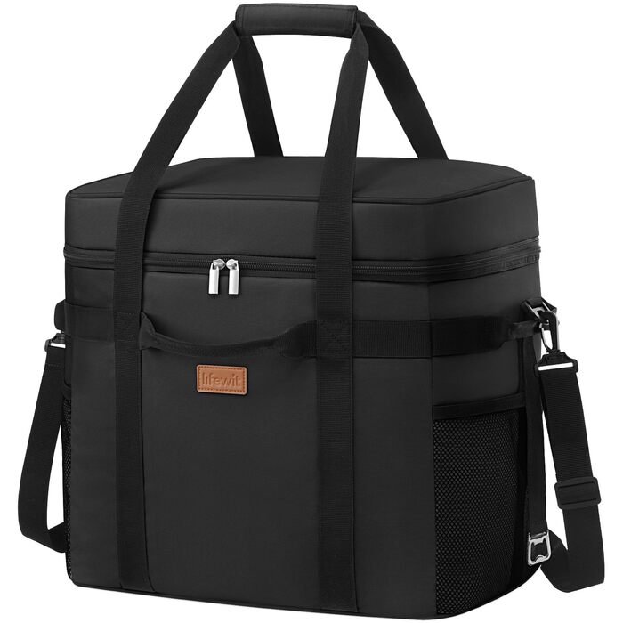 Термосумка 40 л чорна Lifewit