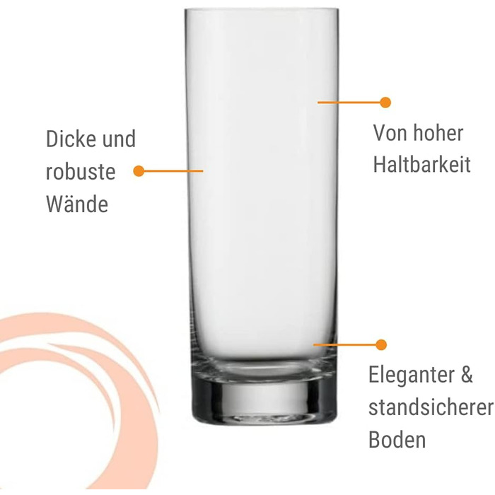 Склянки для води/соку 450 мл., набір 6 предметів, New York Bar Stölzle Lausitz