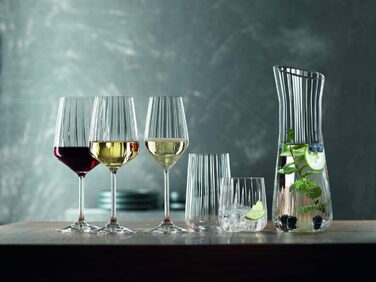 Набір келихів для білого вина з 4 предметів, кришталевий келих, 440 мл, Spiegelau LifeStyle, 4450172 (чашка для пиття)