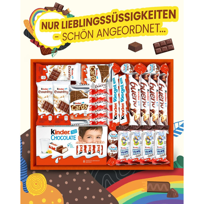 Коробка конфет с шоколадом, 31 предмета Kinder
