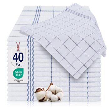 Набір з 40 кухонних рушників 50 x 70 см, синій BARBONS