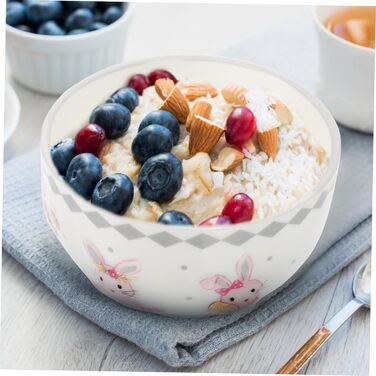 Елегантна керамічна миска з візерунком кролика 470 мл Cabilock