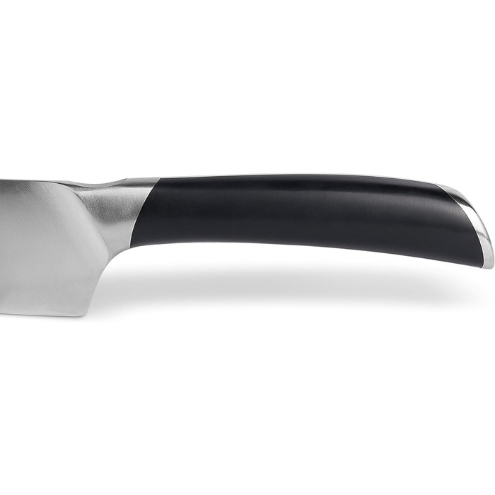 Німецька нержавіюча сталь Zyliss E920268 Comfort Pro, чорна ручка, кухонний ніж, можна мити в посудомийній машині, гарантія 25 років (ніж Santoku)