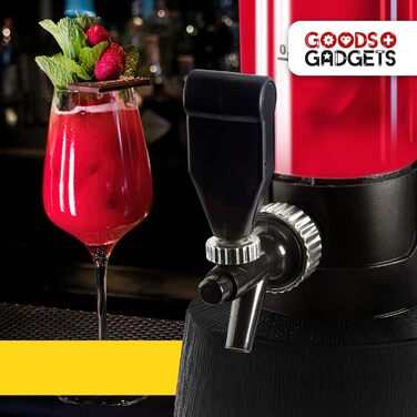 Система розливу пива та колона для напоїв 3,5 л з охолодженням Преміальний диспенсер для напоїв та пивна колона для вечірок Колона для напоїв, кран для розливу та пивна вежа Ідеальний гаджет для пива та диспенсер для Aperol 1 x колона 3,5 л