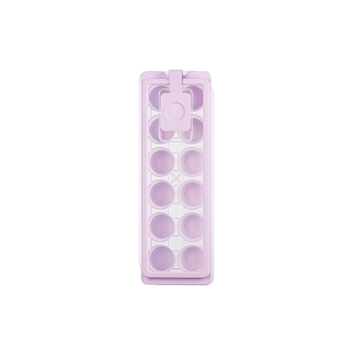 Форма для льоду з кришкою Ardesto Fresh Cylinder, 27х9.5х3.8см, силікон, пластик, ліловий