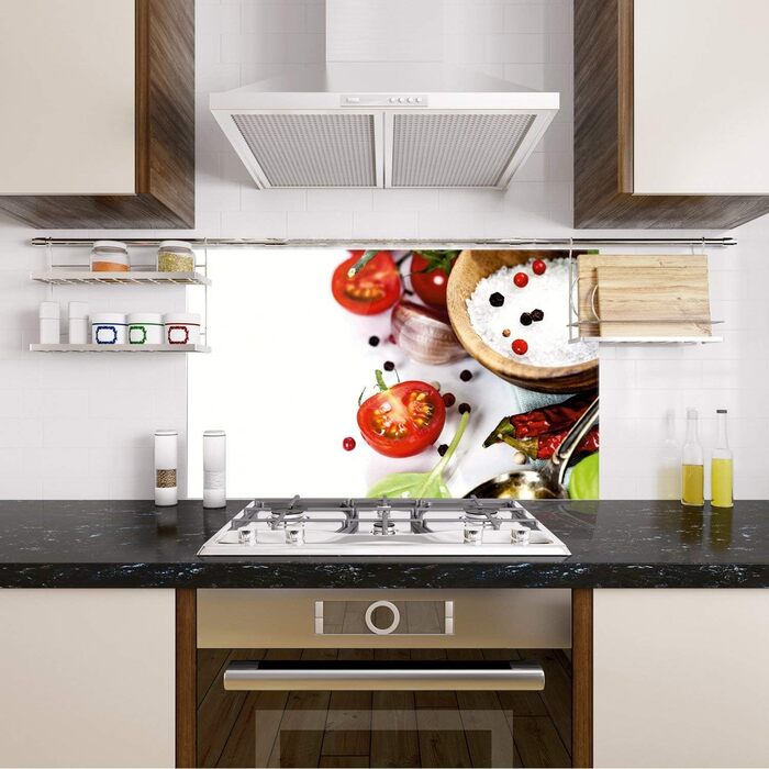 Стеклянная панель кухонного фартука 80х60 см GRAZDesign