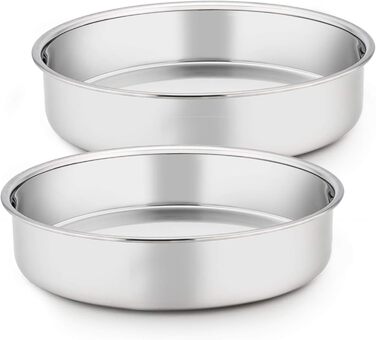 Форма для випікання кругла 24 см, набір 2 предмети, нержавіюча сталь Homikit