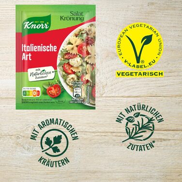 Італійська художня заправка Knorr Salatkrnung, упаковка 15 шт. (15 x 5 x 30 мл) (450 мл (упаковка 5 шт.))