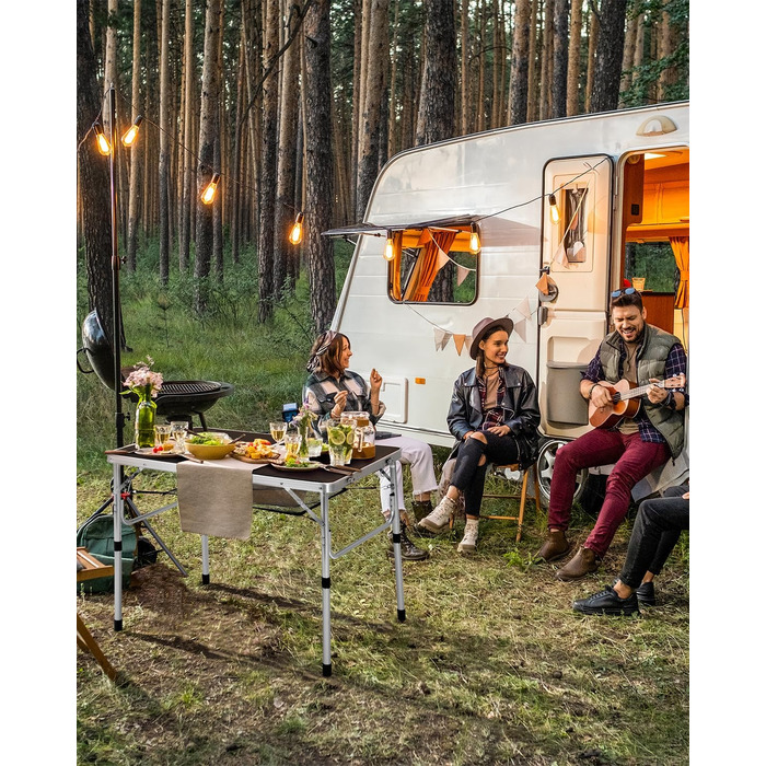 Складаний кемпінговий стіл з регульованою висотою 90 x 60 см Sportneer