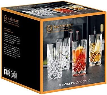 Набор стаканов для виски и лонгдринков, 8 предметов, Nobelesse Nachtmann