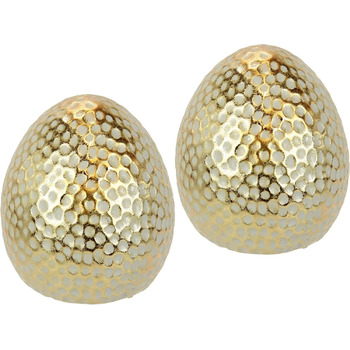 Декоративне пасхальне яйце, Прикраса столу, Прикраса саду, Пасхальна прикраса, Пасхальна фігурка, Весняна прикраса, Пасхальне яйце, Яйця, Пасхальна прикраса, Прикраса для вінків, Пасхальні вінки, Квіти, Весняна прикраса, Золото, Набір з 2 шт.