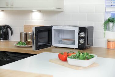 Мікрохвильова піч 17 л, 700 Вт, чорний RHMM701B Russell Hobbs