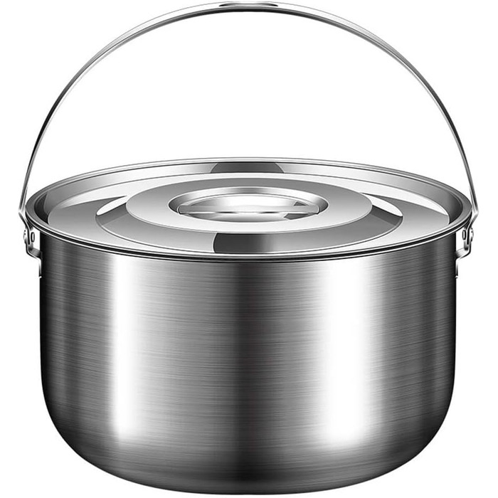 Кастрюля из нержавеющей стали с крышкой для кемпинга 6 л Sumsoctober