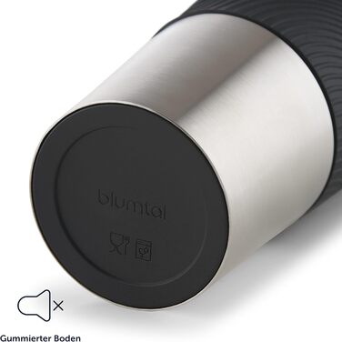 Термокружка Blumtal - Дорожня кружка з нержавіючої сталі - Герметична ізольована кружка для гарячих/холодних напоїв - Відкриття на 360 - Термокружка із застібкою швидкого закриття - Кавова кружка - Рожева (350 мл, 07 - Чорна)