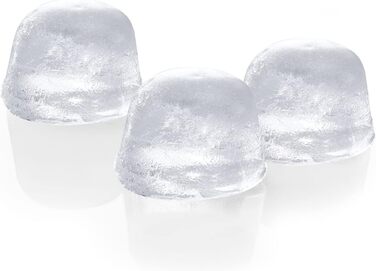 Льодогенератор Westmark Ice Cube Maker Cube форма для льоду з кришкою, для приготування 6 великих кубиків льоду, прозорий/червоний/білий пластик, без BPA, великий (круглий, маленький)