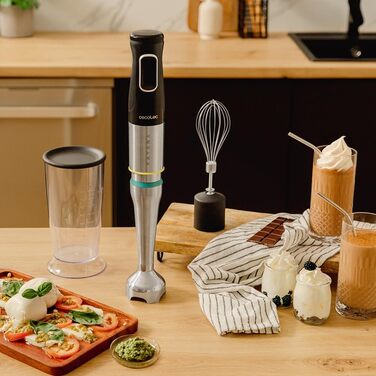 Ручний блендер 1500 Вт Katana з насадкою-віничком та мірною ємністю 800 мл Cecotec