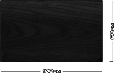 Дизайнерський кухонний бризкозахисний екран з алюмінієвого композиту, кухонний фартух, товщина 3 мм, 60x100 см, (під дерево чорного кольору)