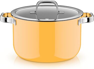 Набор кастрюль со стеклянными крышками, 4 предмета, желтый Fusiontec Mineral Pro WMF