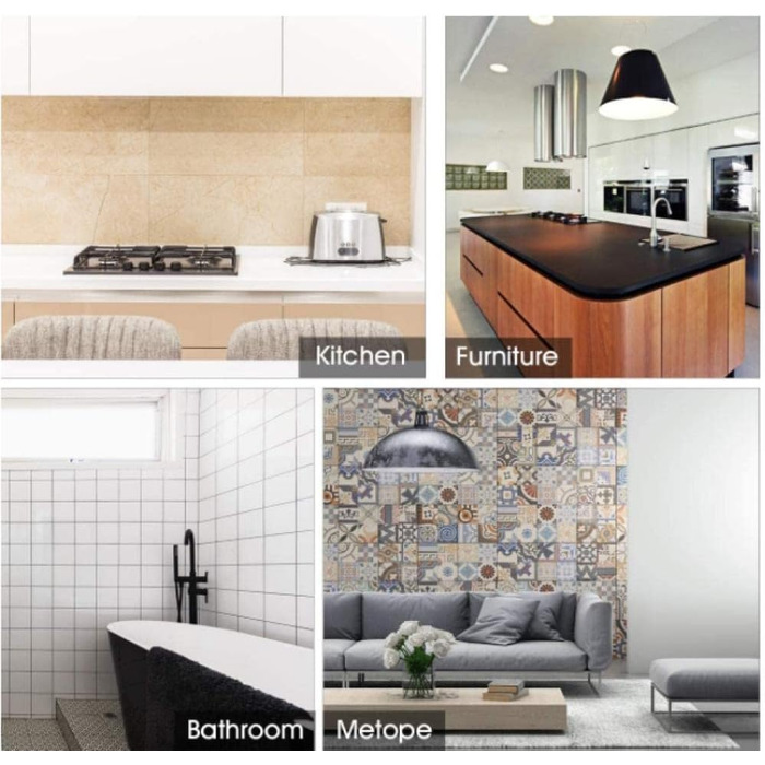 Ретро-наклейки на плитку з зеленою цеглою для кухонного фартуха 30 х 15 см ZAHHYG