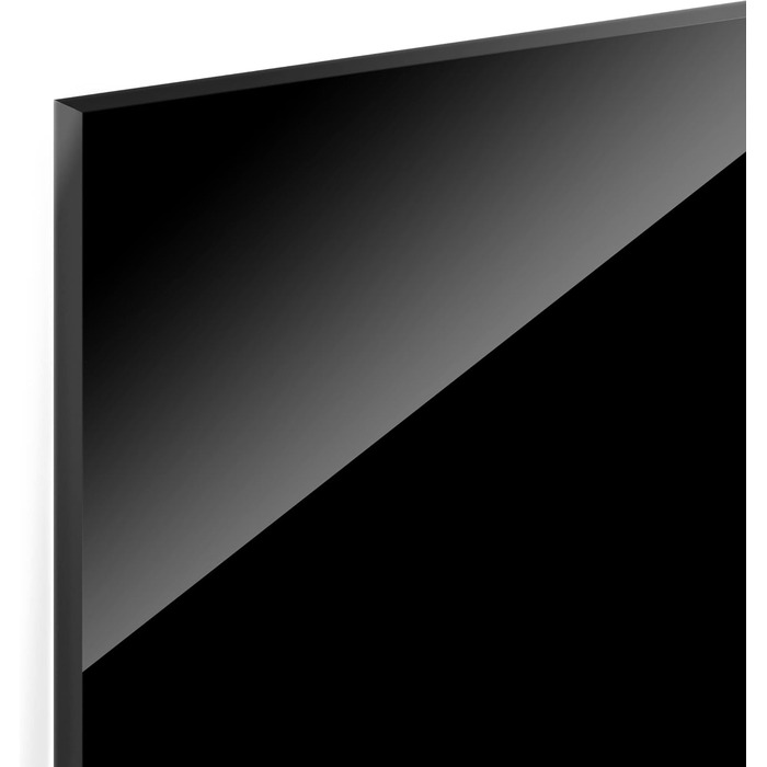 Задня панель для кухні, скляна, темно-чорна, 59 см x 120 см, для кухні та ванної кімнати, безпечне скло (40 см x 60 см)