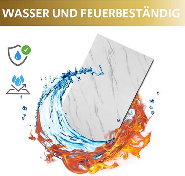 Стінові панелі AS Country Stone під мармур 60x120 см ПВХ-облицювання стіни з пластикових панелей для кухні, ванної кімнати тощо Панель кухонного фартуха (, Ice Berg Grey)