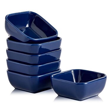 Набор из 6 керамических мисок для соусов 0,09 л, синий Swuut