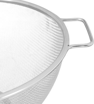Друшляк з нержавіючої сталі з ручками та кільцевою основою Relaxdays