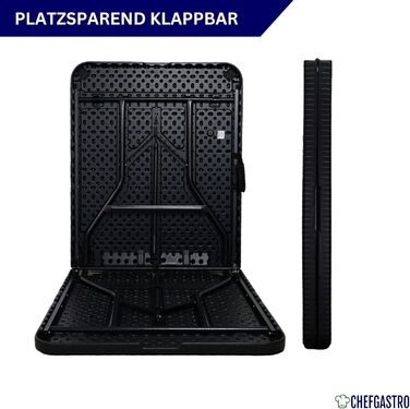 Складаний фуршетний стіл 180 x 74 х 74 см CHEFGASTRO