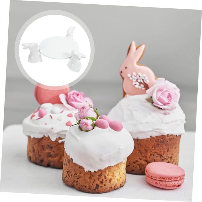 Керамічна тарілка для торта з кроликами 24,5 см VICASKY