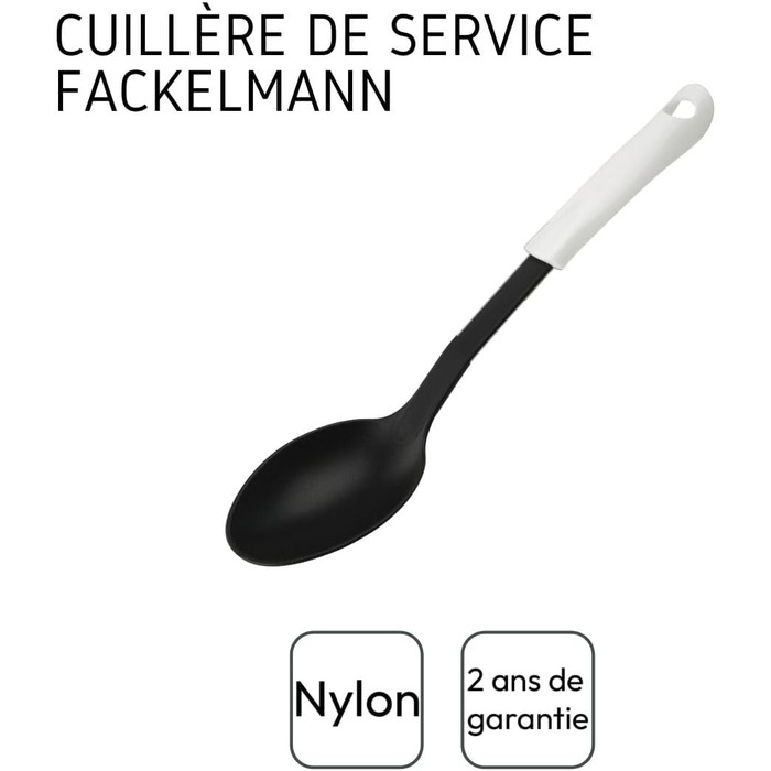 Сервировочная ложка 32 см, черно-белая Arcadalina Fackelmann