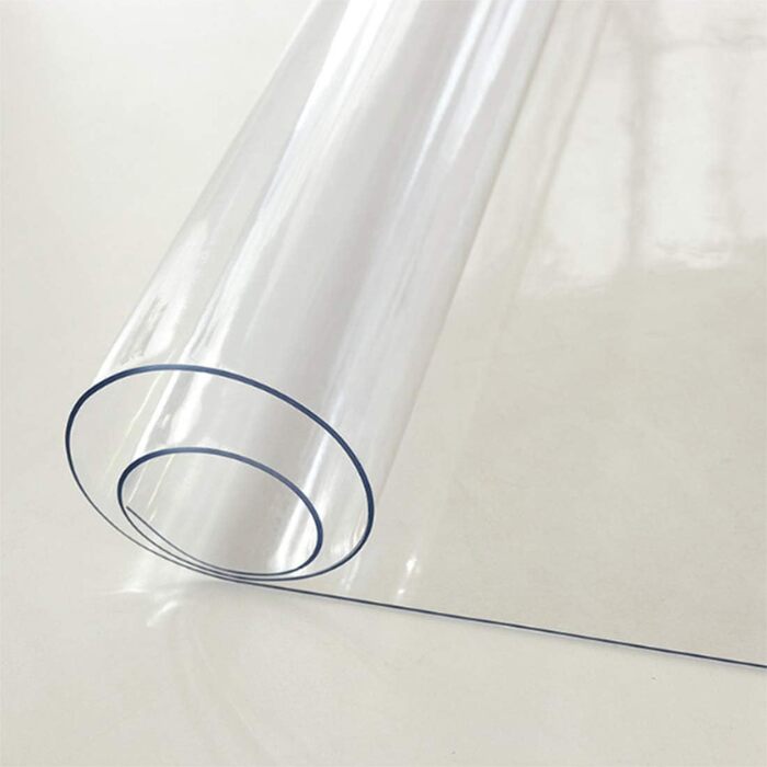 Прозора скатертина Ever Fairy, захисна плівка для столу з ПВХ 2,0 мм, килимок для кухні, їдальні, дерев&39яних меблів, захисний чохол (60 x 110 см) (прозора прямокутна 2 мм, 240 x 100 см (прямокутна))