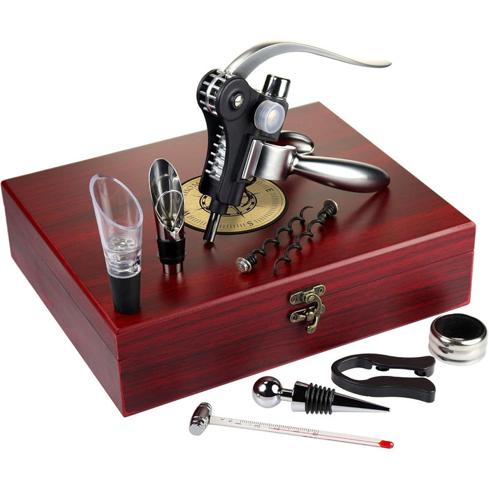 Набір сомельє з 10 аксесуарами для вина AMAVEL