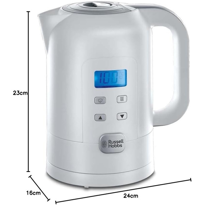 Чайник з цифровим налаштуванням температури 1.7 л, 2200 Вт Russell Hobbs