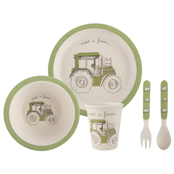 Набор детской посуды CreativeTops Traktor, зеленый, 5 пр.