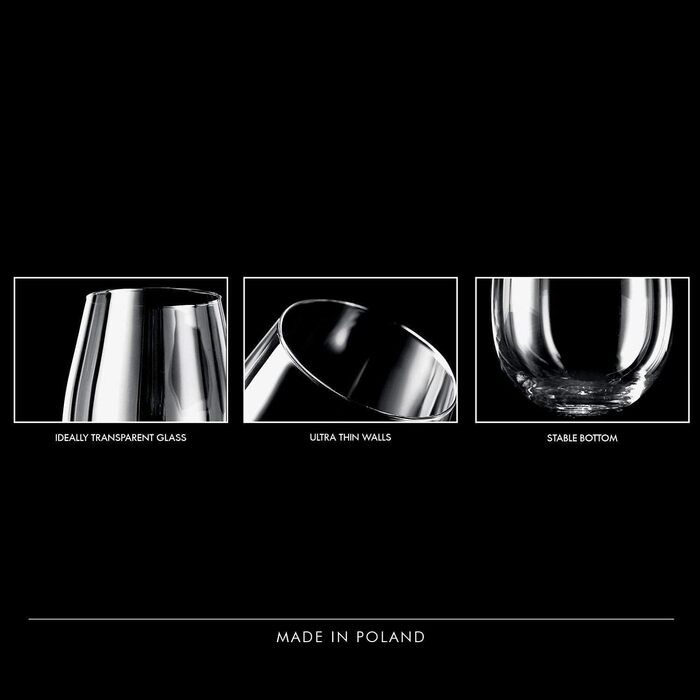 Набір безніжкових келихів для білого вина 6 шт 500 мл Krosno