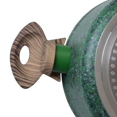 Кастрюля со стеклянной крышкой Fissman MALACHITE 24x10,9 см на 4,7 л (4319)