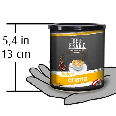 Растворимый кофе Crema, 100% арабика, 200 г Der-Franz